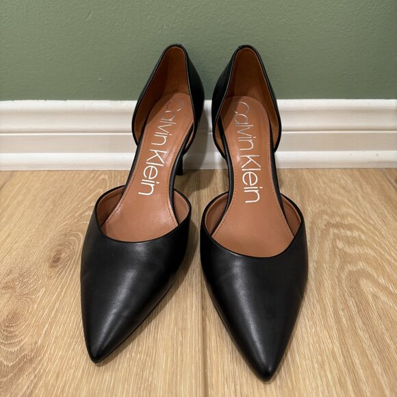 Calvin Klein Black Gloria d'Orsay Pump - Size 11M - Picture 1 of 5
